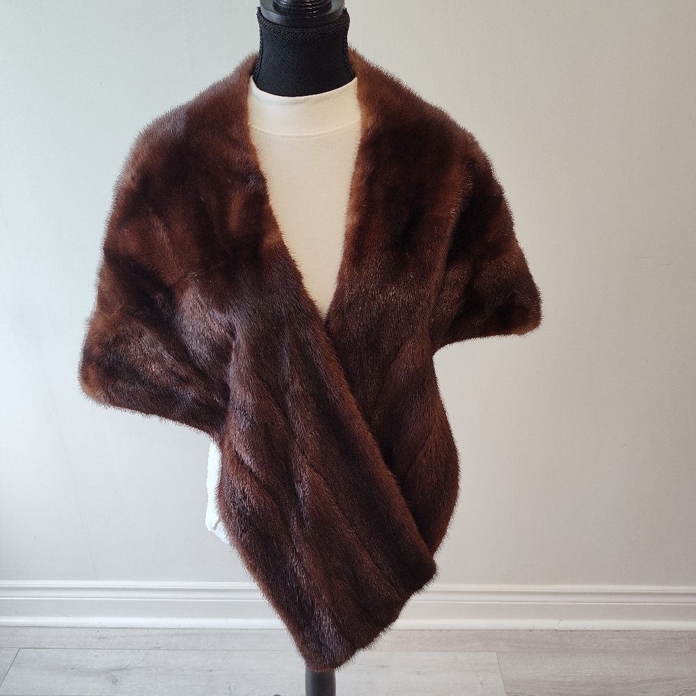 Vintage Brown Mink Stole